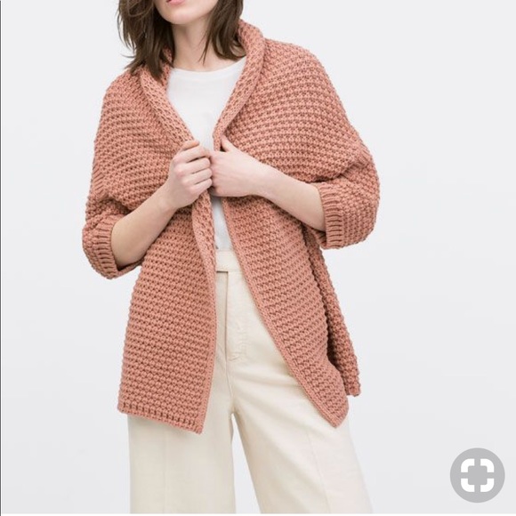 Zara Sweaters - Zara Knit Draped Cardigan
